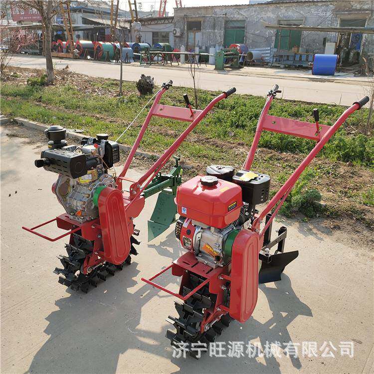 Bracelet rail cultivator mountain hilly crawler chain rail wy-066 micro tillage small gasoline cultivator chain rail rotary cultivator