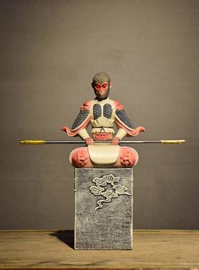 正品齐孙天大圣悟空斗战佛美胜猴王车载摆件客厅酒店关玄家居装饰