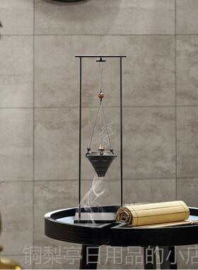 正品现代新式创意铁艺陶瓷倒香炉客厅玄关样中板房禅软意装流饰品