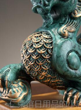 正品中式电视柜玄关酒客厅工品貔貅摆件家招财艺居开业送礼柜乔迁