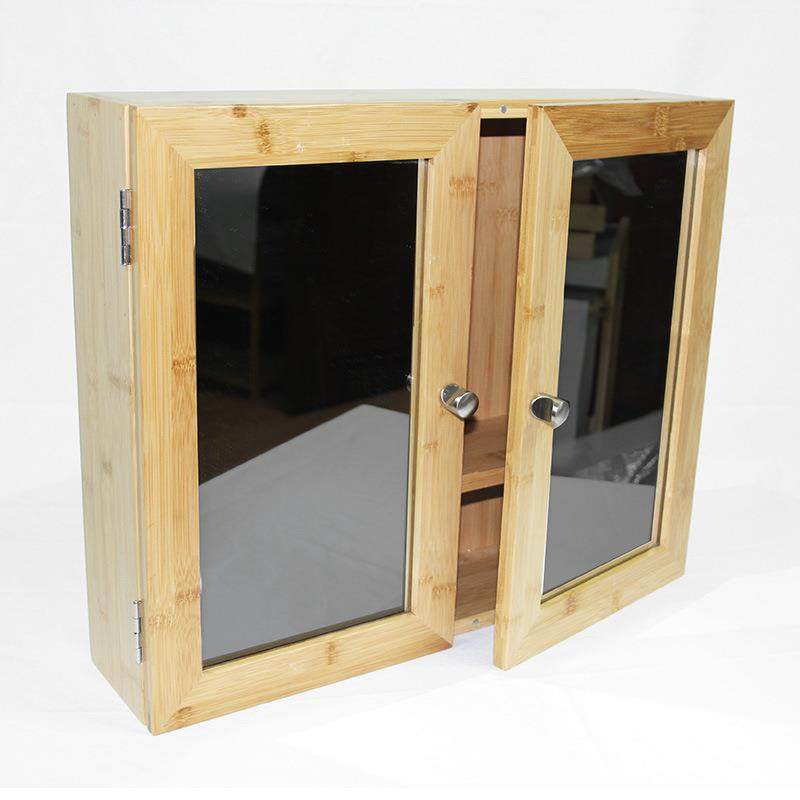 楠竹中式生浴室镜台柜带置物架挂墙式镜柜储卫间-洗漱壁挂物镜面,淘宝优惠券,粉丝福利购,淘宝优惠卷