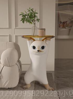 正品艺术猫家客厅地大型电视柜沙发旁边落咪软装饰品搬开业送礼物
