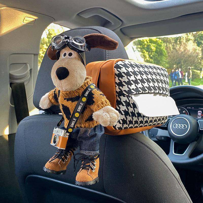 掌狗摆焕琦车载纸巾盒门扶990手箱抽纸式盒汽车内装饰品件车上用,淘宝优惠券,粉丝福利购,淘宝优惠卷