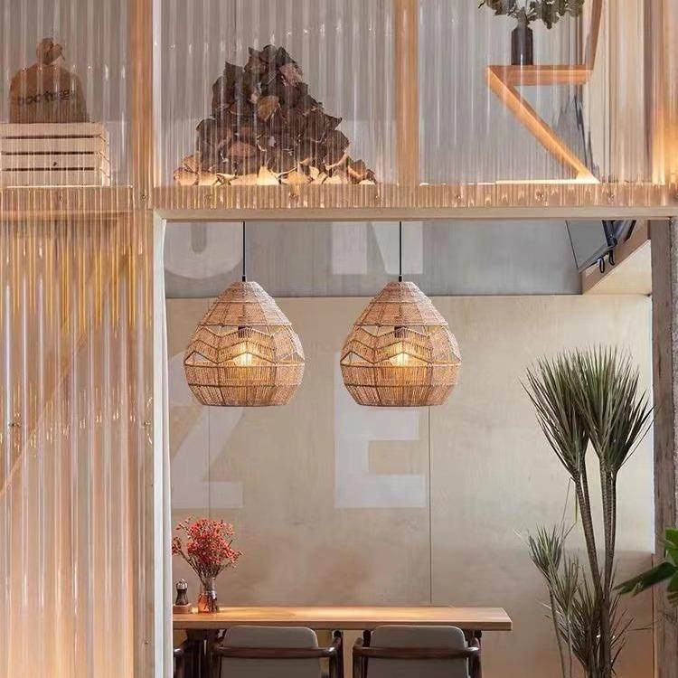 创意中式吊复古田园藤348创意编织麻绳灯编灯客灯厅卧室餐厅民宿,淘宝优惠券,粉丝福利购,淘宝优惠卷