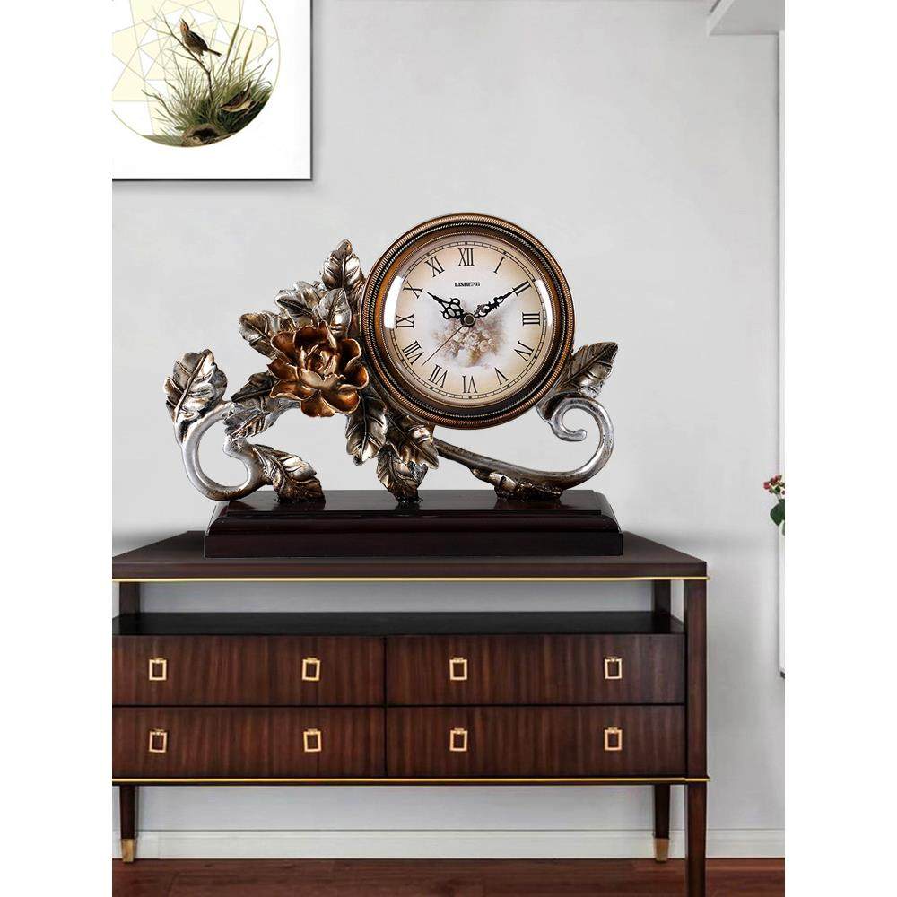 复古座客厅中怀旧静音中式家用台式式钟创表意欧式时钟尚JBM摆件,淘宝优惠券,粉丝福利购,淘宝优惠卷