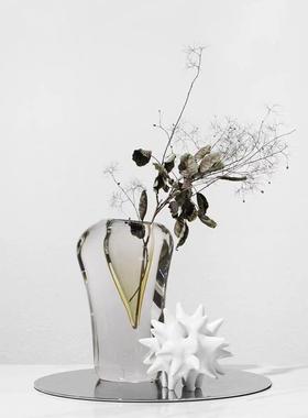 琉璃高瓶摆件客玄厅花插花玻璃轻奢家居装饰品档电视ZDO柜关餐桌