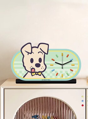 原田治奶油风桌面摆件时钟摆台式座钟客厅玄关可爱高级感装饰品