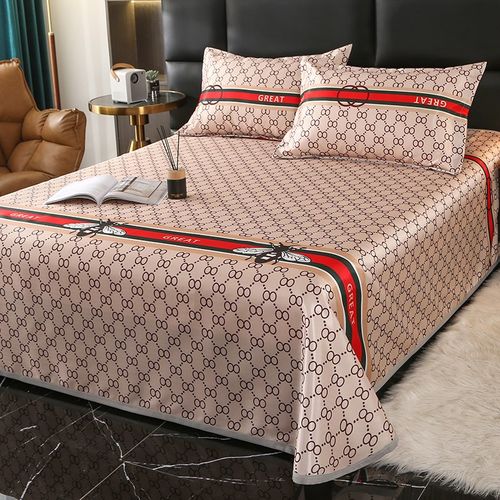 夏天冰丝凉席三件套夏季可机洗折叠空调软凉席单双人床【送枕套】 - 图1