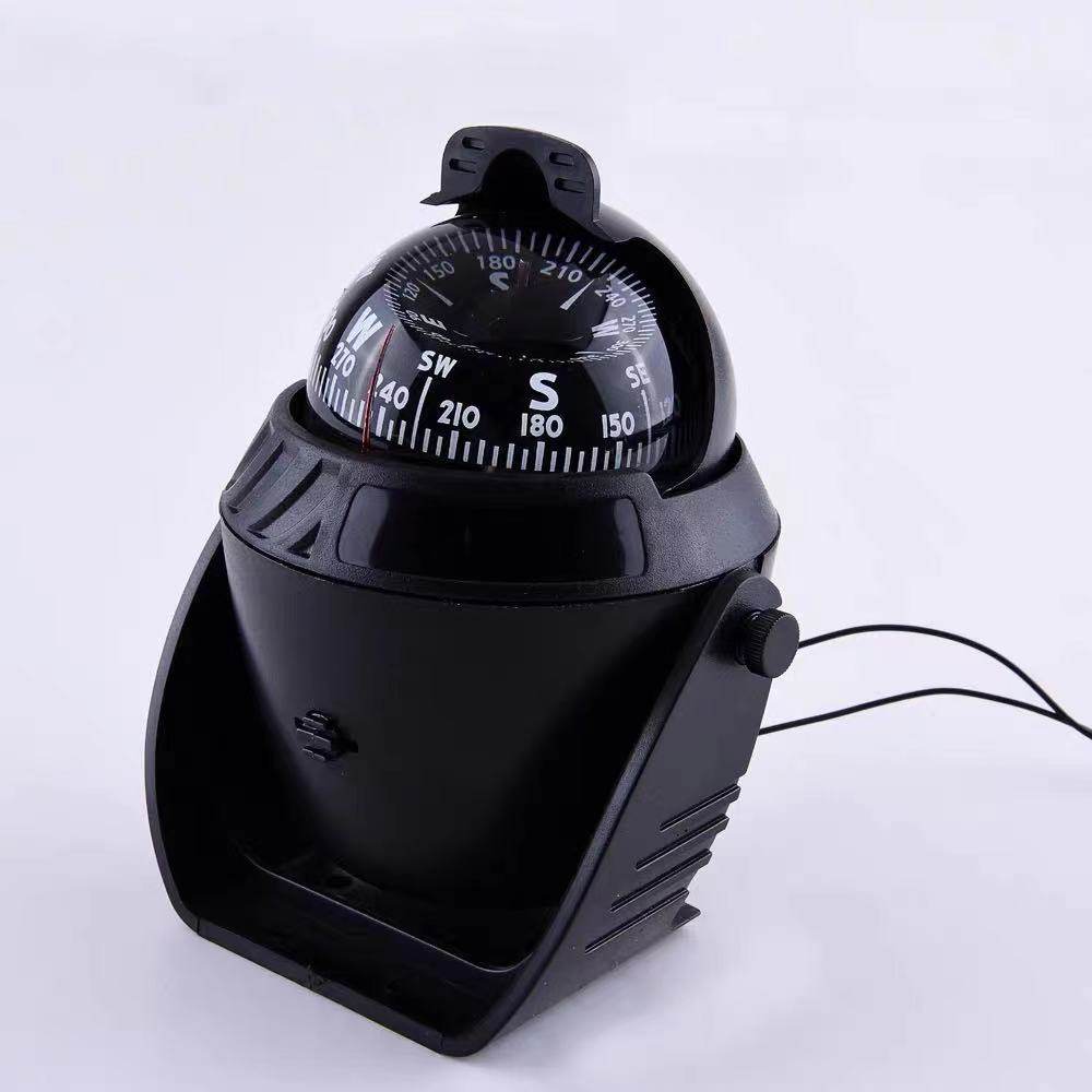 车载指南球船用指南针 带LED灯 磁偏角调节 车船专用 航海司南,淘宝优惠券,粉丝福利购,淘宝优惠卷