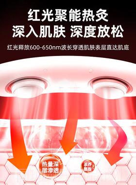 正品德国腰疗部按摩器椎仪暖腹腰加热敷腰带背部缓护解腰疼腰痛理