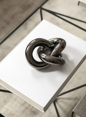 瑞典Cooee Design永恒结抽象艺术感摆件家居书架酒柜小装饰品