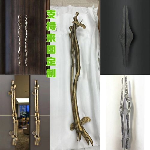 现代简约大门拉手高档订制日系玻璃大门把手实木门酒店包厢会所推 - 图0