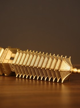 纯黄铜文昌塔摆件九层十三层的2023金榜提名客厅办公桌书桌工艺品