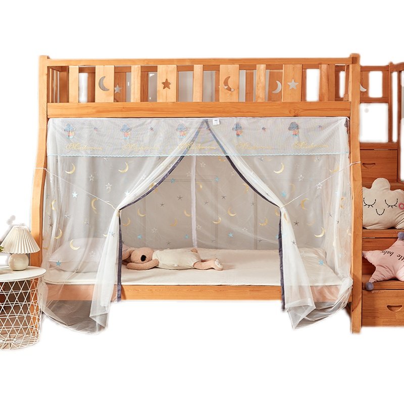 双层床蚊帐子母床下铺专用1.2m1.35家用梯形高低床1.5m儿童上下床,淘宝优惠券,粉丝福利购,淘宝优惠卷