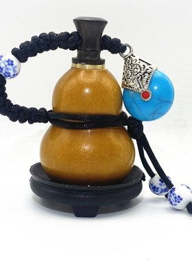 天然葫芦手把件摆件开口葫芦挂件精品迷你文玩客厅卧室随身小葫芦