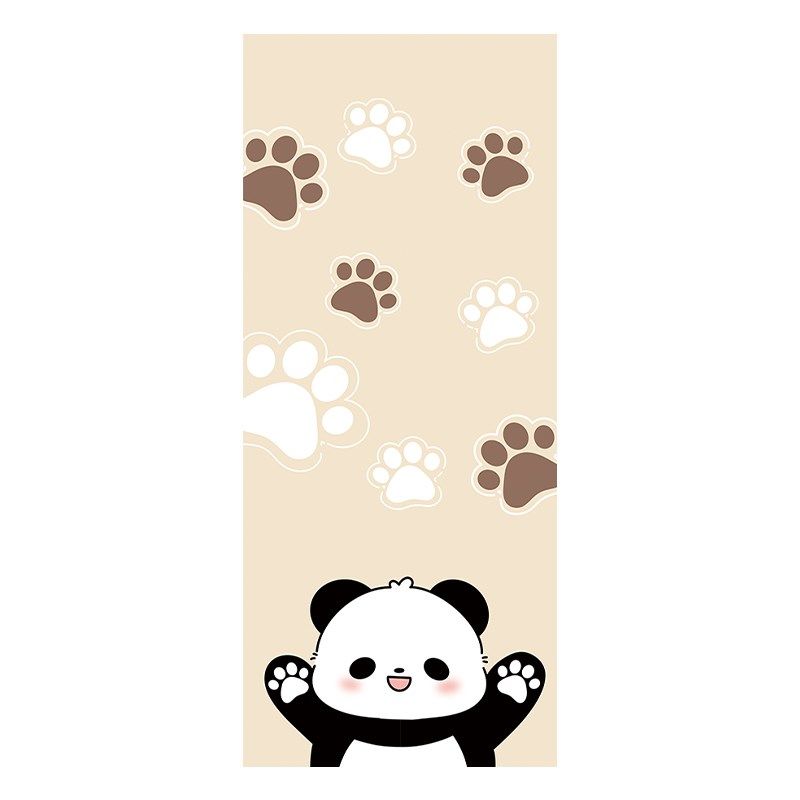 卡通可爱熊猫电梯门贴纸水井门装饰墙贴入户门贴膜高级感贴画自粘,淘宝优惠券,粉丝福利购,淘宝优惠卷