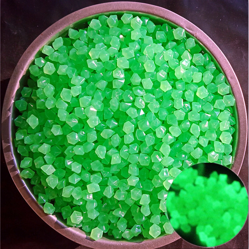 七彩夜光石鱼缸造景装饰小摆件石头碎子铺底夜间发光桌面创意树脂,淘宝优惠券,粉丝福利购,淘宝优惠卷