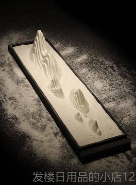 正品创意陶瓷枯山居水假摆件山客厅玄电视关柜大号家软装饰品酒柜