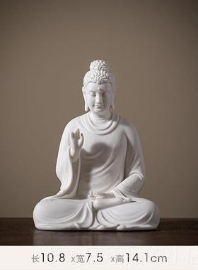 正品楞中式如来佛祖陶瓷释迦摩佛厅尼像摆件家居客玄关严咒背景灯