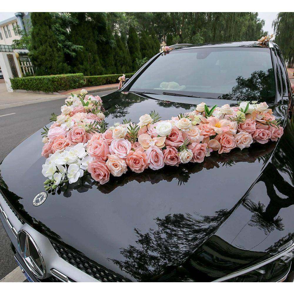 结婚车V真装饰单边105CM大仿花主婚车车布置套装FCC拉花吸头盘新,淘宝优惠券,粉丝福利购,淘宝优惠卷