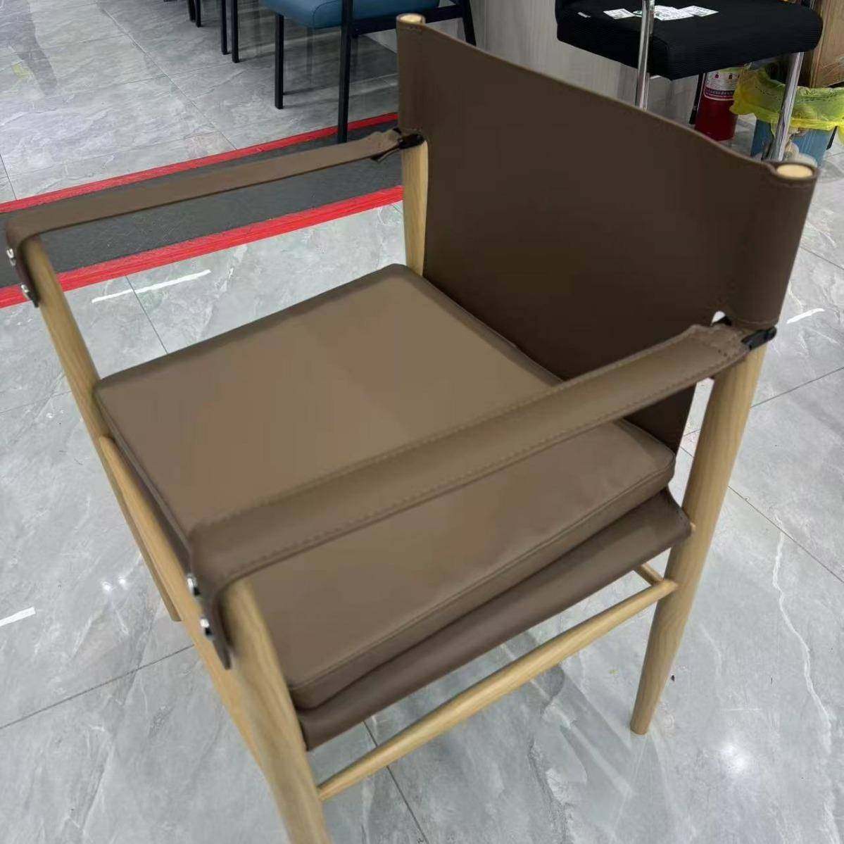 意舒式师约轻奢家用酒店适马鞍TXT皮碳素钢椅设计样简板间扶手椅,淘宝优惠券,粉丝福利购,淘宝优惠卷