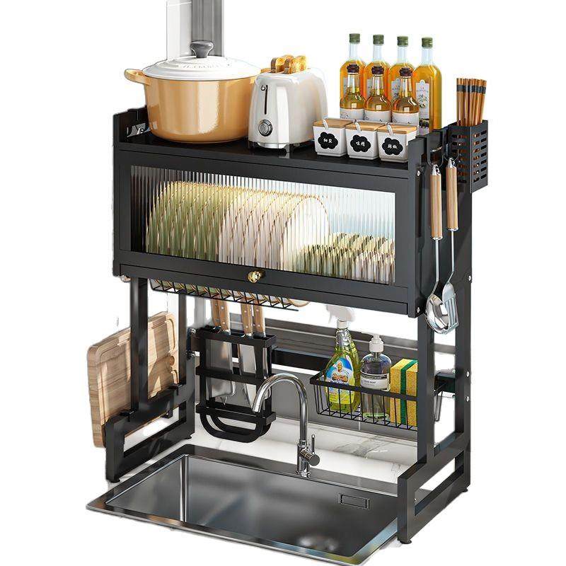 厨房水槽水置物台碗面碗碟池柜多功能架防尘带柜门碗盘75870647收,淘宝优惠券,粉丝福利购,淘宝优惠卷