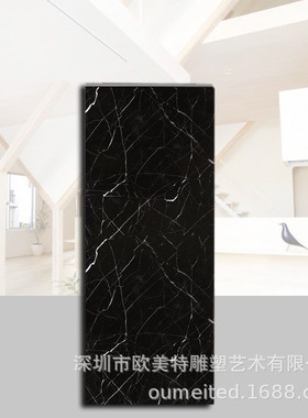 常规大理石黑白根酒店简约创意雕塑台摆件样板房玄关走廊艺术底座