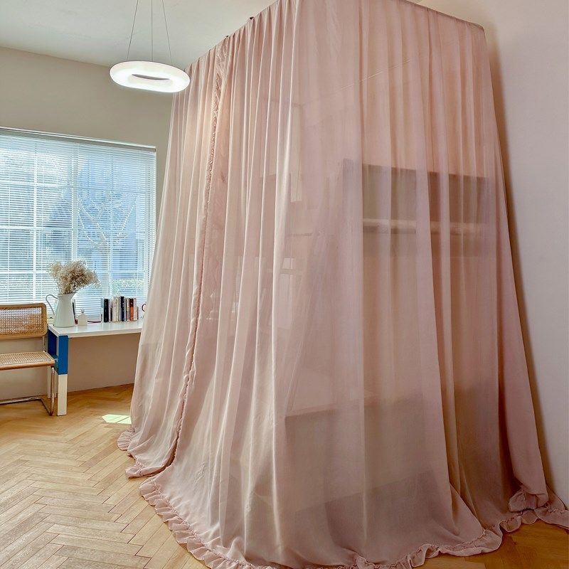 子母床蚊帐2023新款家用卧室儿童上下铺双层高低床防尘顶伸缩支架,淘宝优惠券,粉丝福利购,淘宝优惠卷