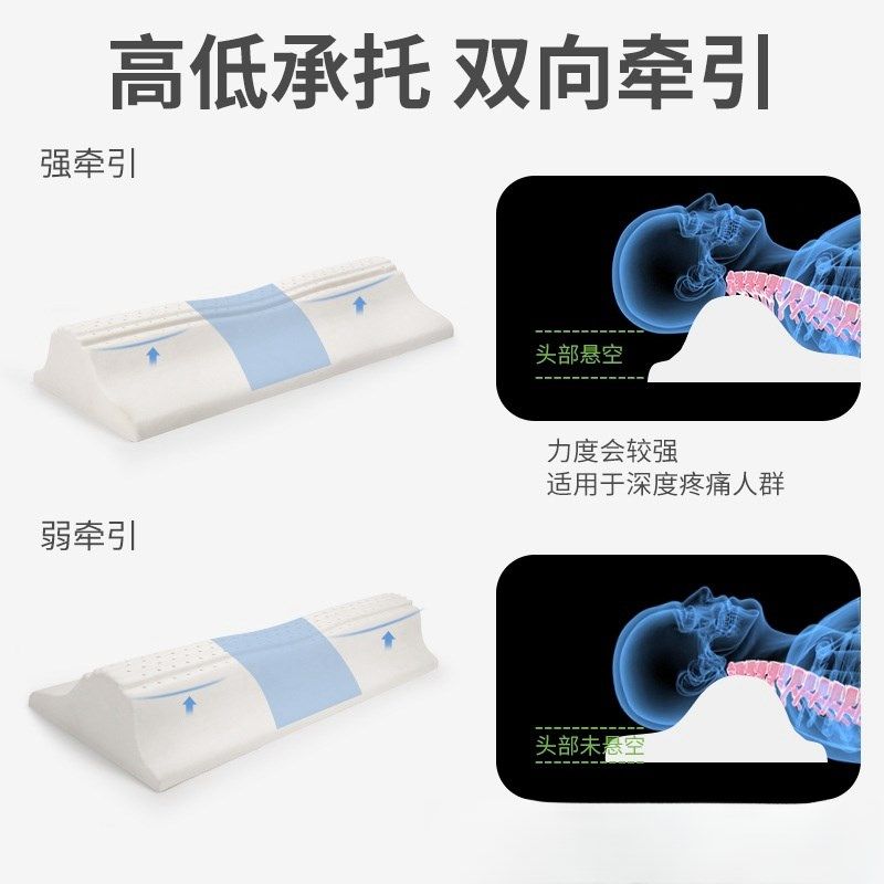 乳胶颈椎支撑枕脊椎反弓牵引助眠枕保健修复护颈椎长条圆柱枕头芯,淘宝优惠券,粉丝福利购,淘宝优惠卷