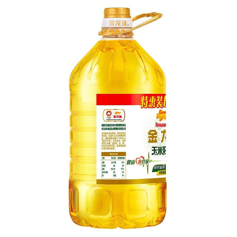 金龙鱼玉米胚芽油6.18L家用食用油玉米油炒菜企业福利非转基因,淘宝优惠券,粉丝福利购,淘宝优惠卷