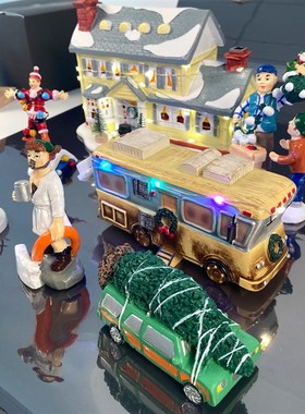 圣诞雪人公仔圣诞工艺品摆件花园装饰品乡村街景树脂摆件