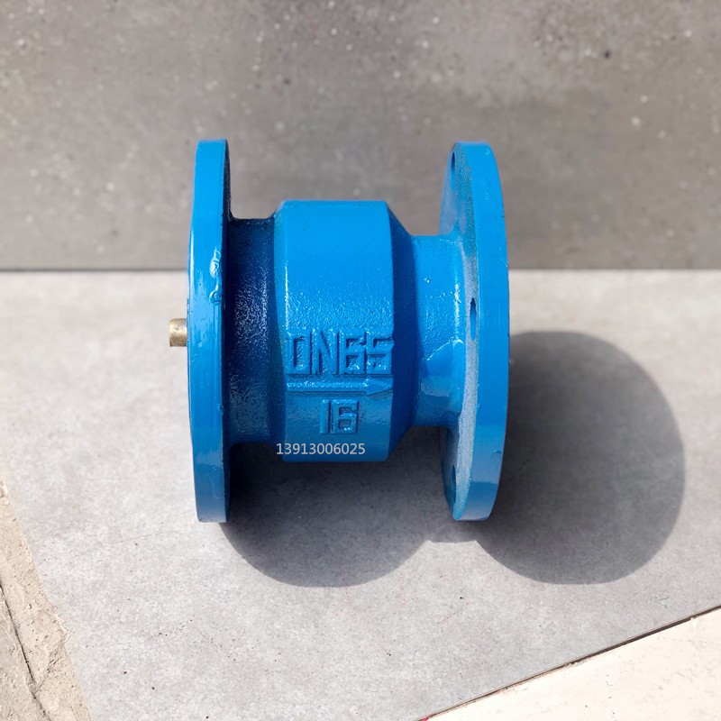 消声止回阀 HC41X-16Q 单向逆止阀 法兰止回阀 DN40 50 65 80 100 - 图1