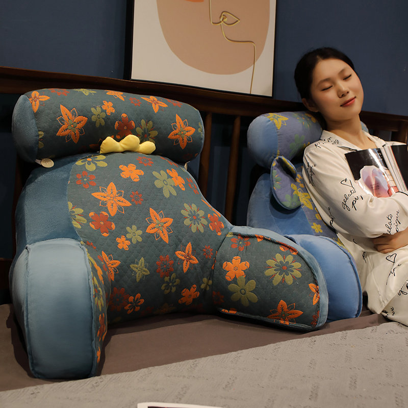 三层纱牀头靠垫软包护颈护腰靠枕大靠背沙发抱枕牀上宿舍看书枕头,淘宝优惠券,粉丝福利购,淘宝优惠卷