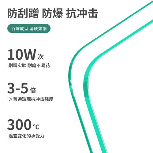 钢化玻璃桌面定做茶几餐桌电视柜台面定制长方形八仙桌玻璃桌垫 - 图2