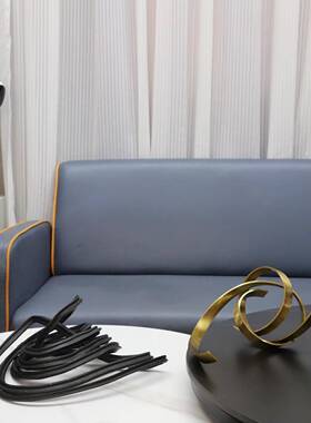 北欧简约长0831脸人缠绕金属创件意摆玄电视样柜客厅板房家居关装