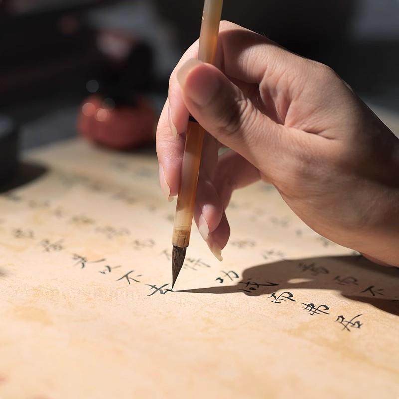 毛笔瘦金体专湖笔书法入门小楷初者纯毫紫学用豪兼毫狼勾1线笔牛,淘宝优惠券,粉丝福利购,淘宝优惠卷