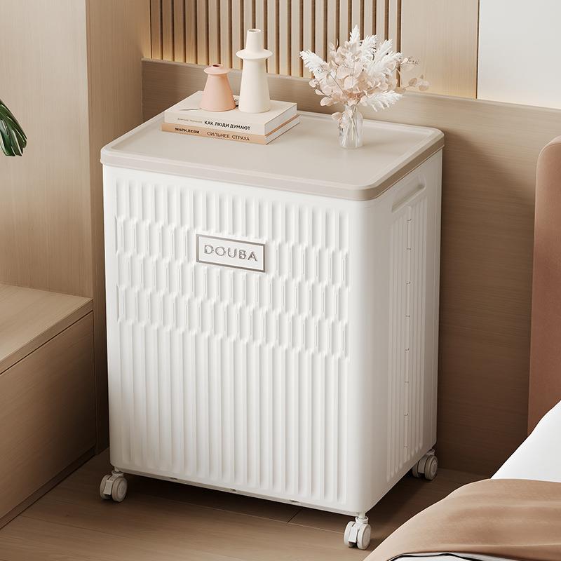 Clothes storage box household with large capacity quilt storage snx12 cabinet foldable clothes folding plastic wheel material storage box