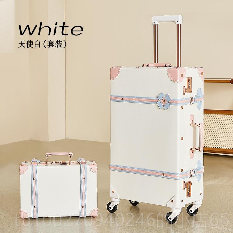 High-end unbox iwalke retro luggage cute student trolley case female r boarding case 20 inch suitcase universal