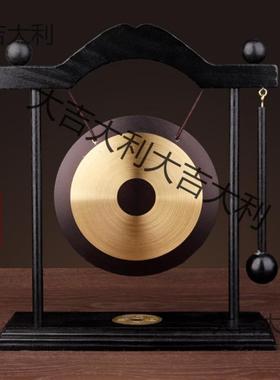 小铜锣钟道桌具双吊龙HBDZdaMs摆件锣百寿锣钟生肖锣编钟锣摆件面