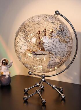 奢现代地球仪摆件家居客厅酒电视柜装饰意品创轻帆船办公室柜FVV