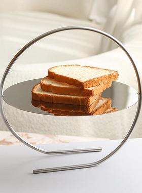 轻样板房装饰蛋糕水果置物品展示架PEE创意艺术提篮收纳托盘盘摆