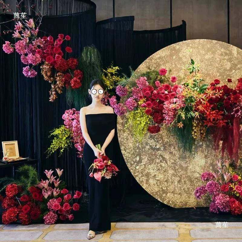 新口款婚背庆道具铁开圆环艺黑色线帘架子求婚布tlznfgyl置景装饰,淘宝优惠券,粉丝福利购,淘宝优惠卷