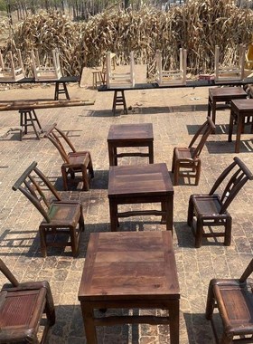 60年代怀旧老物件市井地摊方凳火锅中式换鞋定制实木 椅子一把70