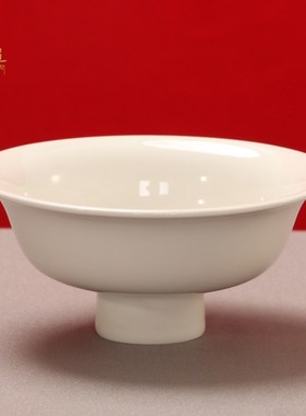 藏式高脚贡碗佛前供盘白瓷八吉祥碗供果斋果盘宝瓶托盘供水杯摆件