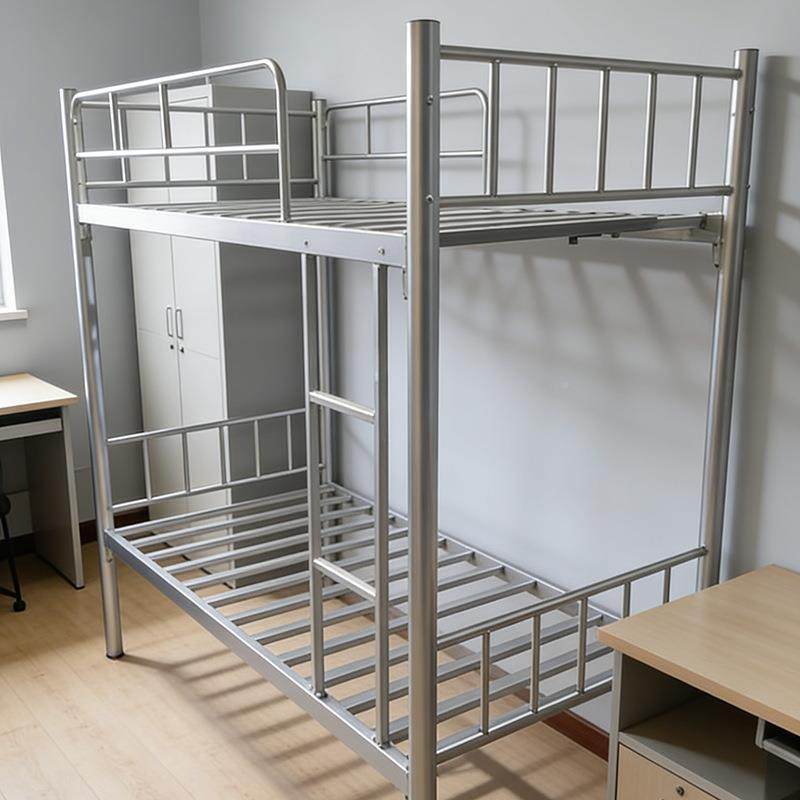 工地上下铺铁床员工宿舍高床双OQU层成人铁低床学架生寝厚室加经,淘宝优惠券,粉丝福利购,淘宝优惠卷