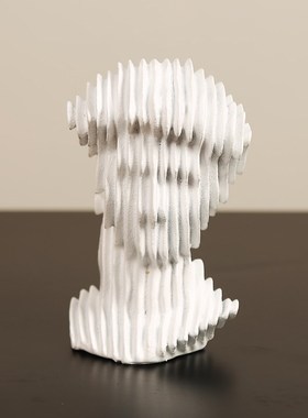 极简抽象树脂人物摆件创意造型家居样板房间客厅软装展厅桌面摆件