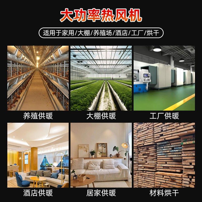 大棚热风机大功率工业电暖风机养殖育雏厂房取暖器烘干推车暖风炮,淘宝优惠券,粉丝福利购,淘宝优惠卷
