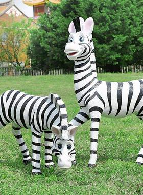 仿真动物户玻璃钢025卡通雕塑摆件花园院林园装庭外饰摆设