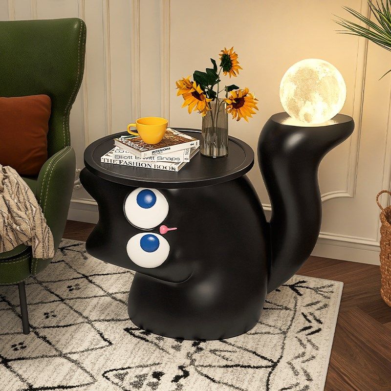 可爱小户型沙发边几客厅边柜摆件黑色简约现代2024新款小茶几极简,淘宝优惠券,粉丝福利购,淘宝优惠卷