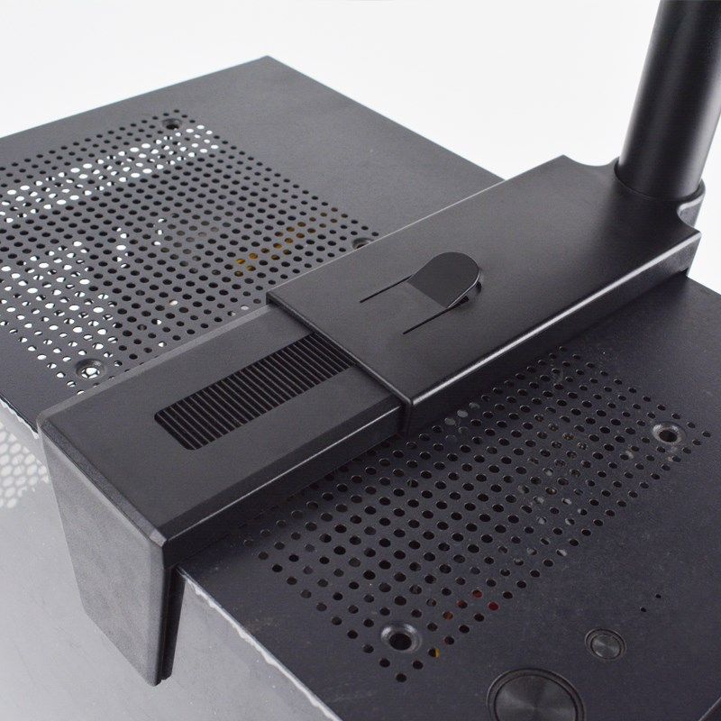 Desk suspended host placement rack wall-mounted desktop computer under-desk metal chassis raised suspended bracket